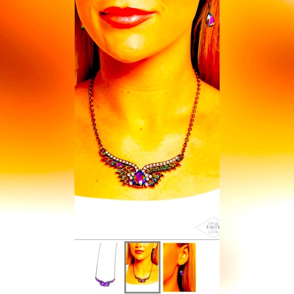 💜🙏💜 “SMOLDERING SHIMMER” MULTI OIL SPILL NECKLACE ~ PAPARAZZI❗️💜🙏💜 - Picture 7 of 8